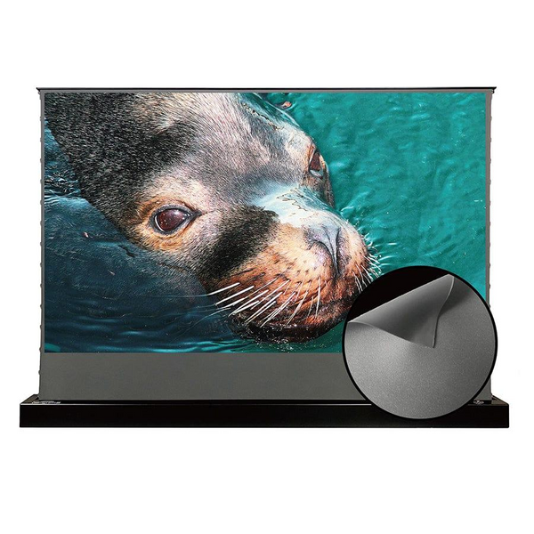 VIVIDSTORM S ALR Motorized Tension Floor Rising Obsidian Long Throw ALR Projector Screen